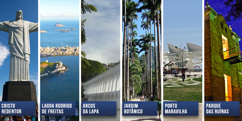os famosos pontos turísticos do Rio de Janeiro